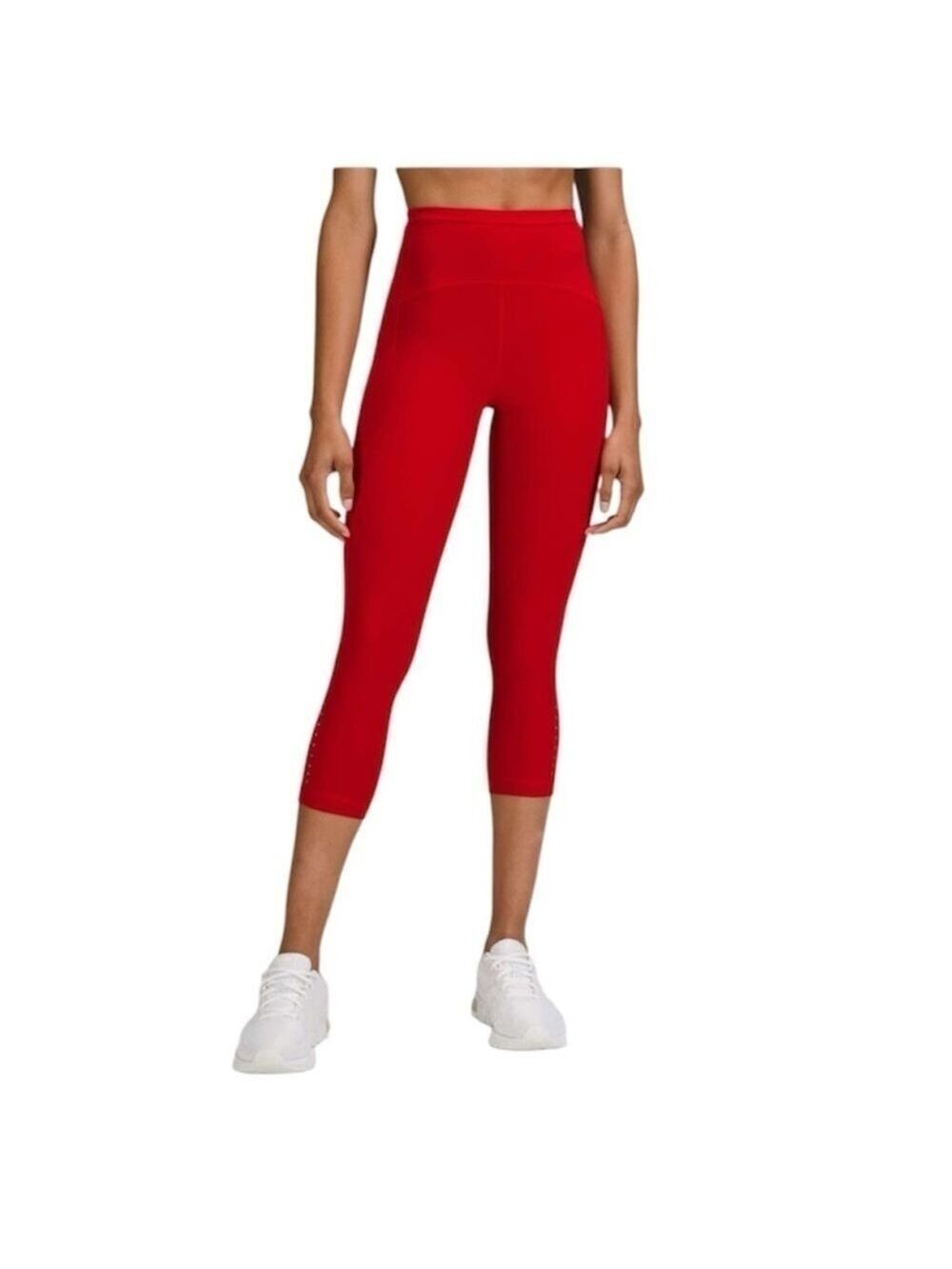 LULULEMON Dark Red Swift Speed High Rise Crop 21” size 0 - Picture 7 of 12
